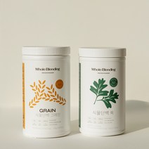 [무료배송&10%할인] 약사가 만든 비건인증 Non-GMO 프리미엄 단백질22g 특허 식물성 완두콩 효소 단백질쉐이크 765g 홀블랜딩 17회분, 그레인+쑥