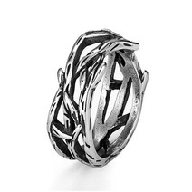 기독교 빅토리 올리브 브랜치 남성 반지 할로우 아웃 스테인레스 스틸 펑크 레트로 커플 바이커 쥬얼리 창, 01 stainlesss_05 11