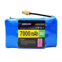 전기자전거 전동킥보드 배터리 36V 팩 6000mAh 6.0Ah 충전식 리튬 이온 전기 셀프 밸런싱 스쿠터 호버 보드 외발 자전거용, [01] 36V 7000mAh
