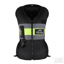 오토바이 바이크 라이더 보호 자켓 재킷 슈트 반사 에어백 조끼 반사 안전 조끼 에어백, 검은색 에어백 조끼, xxl, 협력사