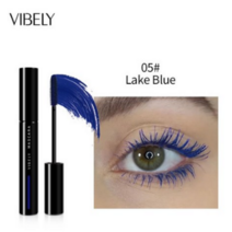 SUREYOULiKE 컬러 마스카라 방수 속건 속눈썹 컬링 메이크업 아이 래쉬 블루 그린 레드 퍼플 블랙 화이트 잉크 마스카라, 1개, Green, CHINA