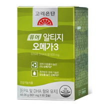 고려은단 퓨어 알티지 rTG 오메가3 60캡슐, 4개