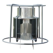 펠렛난로 캠핑용Multi-Functional Outdoor Wood Stove Stainless Steel Energy-Saving Pellet Strong and D, 01 Black