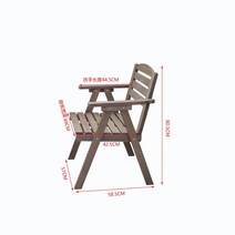 접이식 원목 야외 테이블 세트 테라스용 테이블, 04.단일 레저 의자