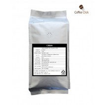 커피클릭 C.BEAN 블렌드 1kg 갓볶은 아라비카 커피원두 중량 분쇄도 핫굿, 더치커피(중간)