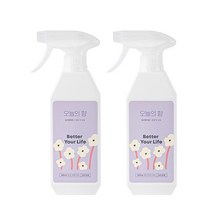 청춘생활 섬유탈취제 꽃밭위낮잠 500ml 2개입, 2개