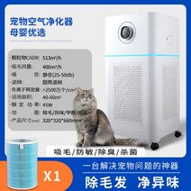 고양이 공기청정기 털 비염 미세먼지 원룸 펫케어, 애완동물 헤어 청정기x1 필터 요소