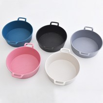 푸코 그릴 전자레인지 플레이트 세트, 1세트, 원형다용도볼 핑크 2p + 블루 2p