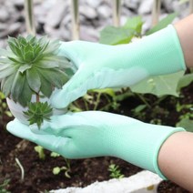 PU 장갑 코팅 반 농사 용 면 목 이중 표백, 단품