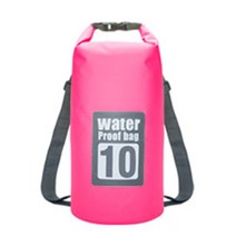 5L/10L/15L/20L/30L 방수 가방 드라이 백 PVC 방수 배낭 스포츠 가방 래프팅 수영 백팩 불 침투성 드라이 백, 10L  Pink