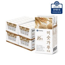 연세우유 연세두유 16곡 미숫가루 우유 190ml 96팩 아침대용, 단품