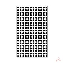 다용도 원형 도트 스티커 지름 3mm 지름 5mm 색상선택 유치원 가정 학원 학교 사무실 미니 원형 스티커, 검정