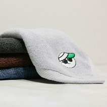 송월타올 골퐁이 항균 골프 릴 수건 스포츠타올, 진하늘+블랙릴, 1세트