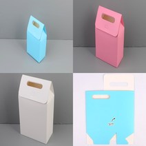 접이식 손잡이선물상자 싸바리상자 선물종이상자 단상자, 핑크-소