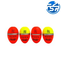 동해상사 SOLE HAWK 호크 구멍찌 초소형 바다 어신찌, 1개, 옐로우(B호)
