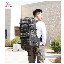 대형 캠핑가방 슈퍼 덱스가방 백팩 남자 택티컬 배낭, CP 카모 멜빵 보강 국기 스티커