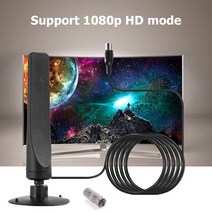 uhd안테나 지상파 안테나 위성안테나 50 마일 디지털 hdtv 부스터 실내 공중 실내 12dbi 1080p tv hd 수신기 hdtv 신호 수신기 증폭기, 없음