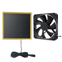 12V 5W Solar Exhaust Fan Air Extractor 5.6Inch Mini Ventilator Solar Panel Powered Fan For Dog Chick, 01 초콜렛