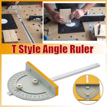 원형톱 테이블쏘 DIY Woodworking Machines Mini Table Saw Circular Miter Gauge T-Style Angle Ruler Wit, 한개옵션0