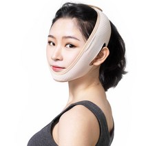 V라인 리프팅밴드/얼굴밴드/리프트밴드/미용밴드/볼처짐방지/입벌림방지/얼굴교정, 1세트