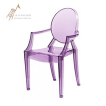 투명 루이 고스트체어 아크릴의자 louis ghost chair, 투명 퍼플(암레스트)