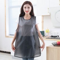 활동성 좋은 반투명 방수 앞치마(블랙) 공방 애견미용, 상세페이지 참조, 상세페이지 참조