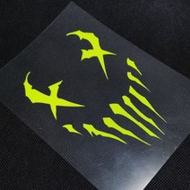 악마 발톱 스크래치 스티커 퀵보드 바이크 데칼 스티커, 악마발톱-M, 블랙