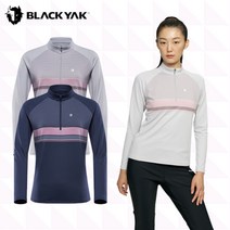 블랙야크 여성 등산복 아웃도어 긴팔 기능성 캐쥬얼 하프 반집업 목티 M구피집업티셔츠