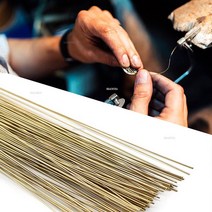 동용접봉 황동 용접봉 금속 납땜 와이어 구리 전극 땜납 분말 필요 없음 500mm, 02 50CM 1.0mm, 1개