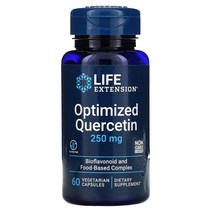 Life Extension 최적화된 퀘르세틴 250mg 베지 캡슐 60정, 상세설명참조