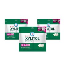 롯데 자일)오리지날 트윈리필 졸음번쩍껌 공부할때 씹는 검 105g, 3개