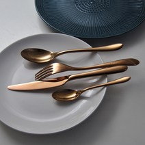 로즈골드 네덜란드풍 호텔 스테인레스 스틸 불고기 스크랩 포크 스푼 양식 나이프 포크 커피 스푼 과일 포크, 메인 스푼, 하나
