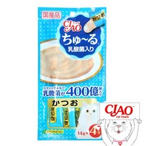 이나바 챠오츄르 유산균 14g 4P 고양이간식, SC-232 가다랑어