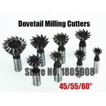 엔드밀 앤드밀 45 55 60 도 HSS 도브테일 커터 엔드 밀 밀링 10mm 12mm 14mm 16mm 18mm 20mm 25mm 30mm 32mm 35mm 40mm 45mm 5, 60 x 55 Degre