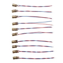 레드 사이트 구리 헤드 5 백만 와트 조정 가능한 레이저 도트 다이오드 모듈 레이저 다이오드 650nm 6mm 35v, 10개 3v