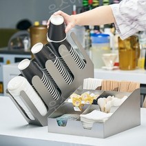 카페컵홀더 카페 컵 받침 홀더 일회용 종이 펜션 감성 빈티지 커피 보관함 휴게실 사무실 우스어스, A