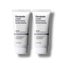 [제나벨] Genabelle 제나벨 레이저 저자극 촉촉 선크림(사은품 증정 이벤트) 70ml+70ml 피부과 사용 선크림 촉촉한 수분크림 저자극 선크림 데일리 선크림, 2개, 70ml