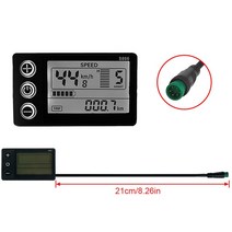 전기자전거 디스플레이 lcd-s866 방수sm 플러그가있는 스마트 미터 243648v 전기 스쿠터 lcd 패널 전자 자전거 액세서리, 방수 조인트, 02 Waterproof joint