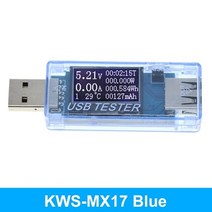 8in1 QC20 430V 5A 전압계 전류계 전기 에너지 전원 공급 장치 용량 측정기 USB 테스터 모니터, 01 파란