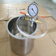 아크릴 진공챔버 상자 건조 실험용 기 실험실 진공상자 진공탱크, 진공통 2갤런 200x200MM