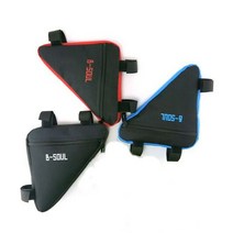 비소울 삼각 프레임백 안장 가방 자전거용품, 블랙, 블랙, 1개