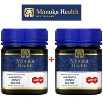 (1+1) 마누카헬스 raw honey 뉴질랜드 마누카 꿀 블렌드 MGO 30 메틸글리옥살 250g 2팩