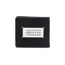 마르지엘라 21FW 넘버 로고 패치 반지갑 블랙 S55UI0280 P4318 T8013 S55UI0280P4318T8013