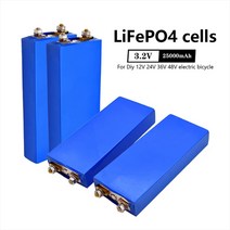 인산철배터리 배터리팩 차량용 400ah 25000mah 3 2v 25ah 딥 0, 푸른