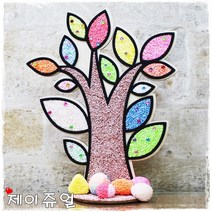 제이쥬얼 구슬클레이만들기 클레이모자이크 클레이꾸미기 클레이만들기판 클레이DIY 구슬클레이꾸미기, 나무