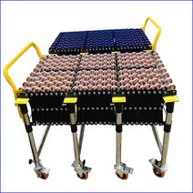 컨베어 벨트 콤베어 택배 레일 방향 조절 로라 이동식, 05-800mm 폭 1m 길이 (메탈 휠)