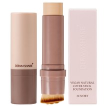 더마쉐어 비건 내추럴 밀착 커버 스틱 세럼 파운데이션 SPF50+ PA+++ 14g, 1개, 21호 아이보리