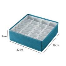 선반 수납장 선반틈새수납장 기숙사 옷장 주최자 양말 홈 분리 속옷 보관 상자 7, 협력사, 녹색 24 그리드