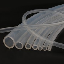 유압호스 고압 1미터 식품 등급 실리콘 튜브 2 ~ 21mm 투명 호스 유연한 고무 내열성 식수 파이프, 01 100cm_24 5 x 10mm