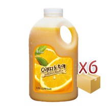 흥국 에프엔비 오렌지 농축액 1.5L 1박스 6개, 일반박스
